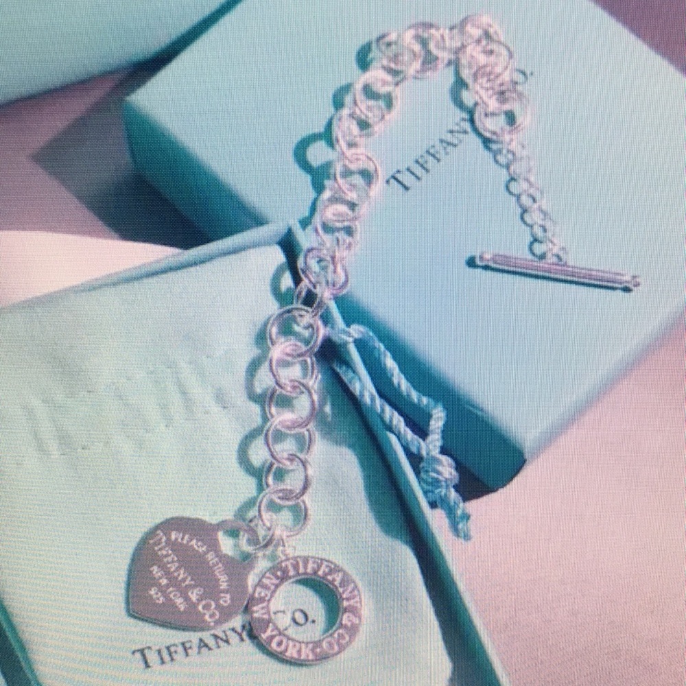 Tiffany & Co Silver Heart Tag Bracelet